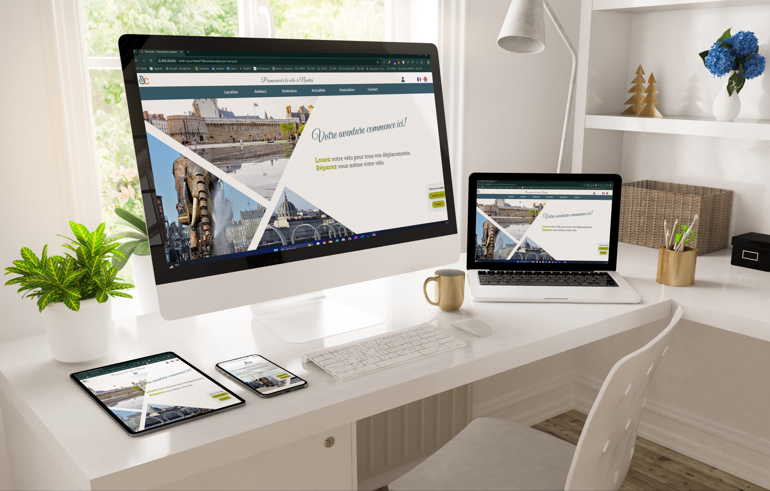 Réalisations de sites internet responsive.